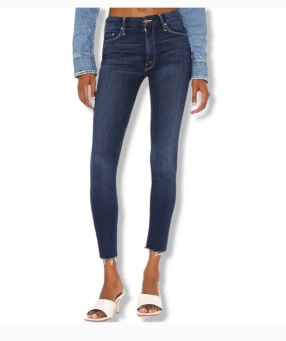 Mother The Looker Ankle Fray No Play Skinny Jeans, Size 28